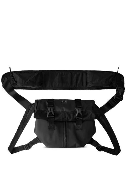 buckle-fastening roll-top transformable bag by C.P. COMPANY