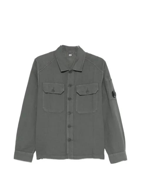 buttoned flap-pocket cotton shirt by C.P. COMPANY