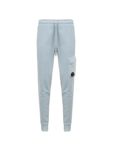 cotton diagonal fleece cargo lens sweatpants by C.P. COMPANY