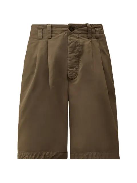 cotton gabardine loose pinces shorts by C.P. COMPANY