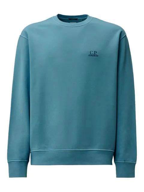 embroidered crew-neck sweatshirt by C.P. COMPANY