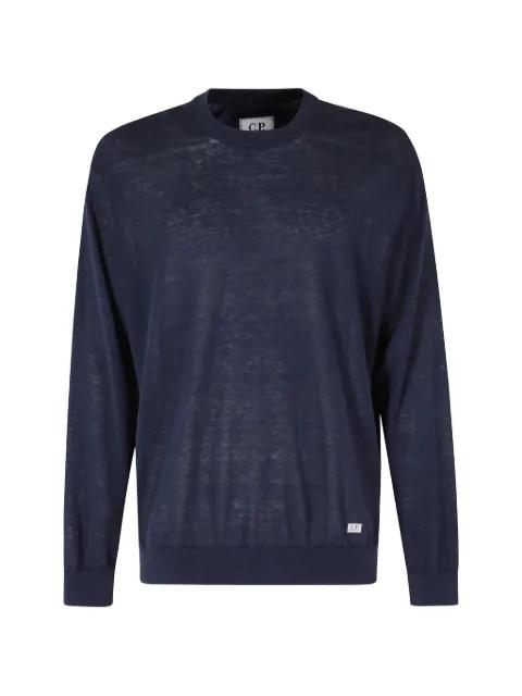 fine-knit raglan-sleeve sweater by C.P. COMPANY