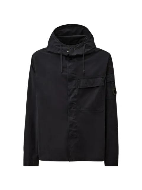 flap-pocket hoodied jacket by C.P. COMPANY