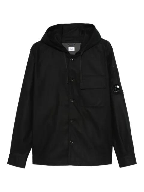 flap-pocket hoodied jacket by C.P. COMPANY