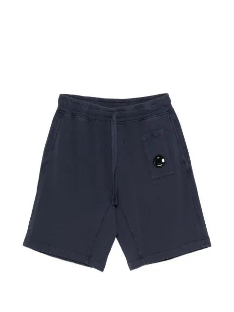fleece drawstring-waist shorts by C.P. COMPANY
