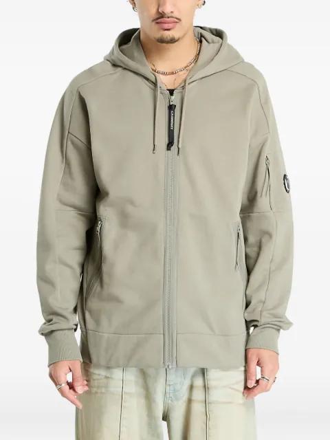 full-zip cotton hoodie by C.P. COMPANY