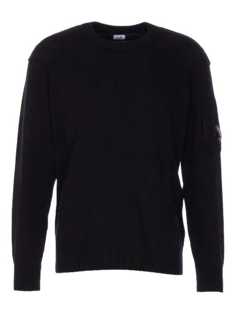 goggle-logo crewneck sweater by C.P. COMPANY