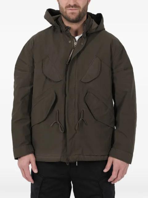 goggles-detail hoodied jacket by C.P. COMPANY
