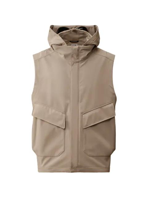 hoodied pocket waistcoat by C.P. COMPANY