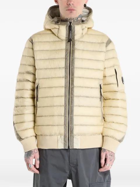hoodied puffer bomber jacket by C.P. COMPANY
