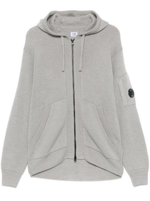 knitted zip-up hoodie by C.P. COMPANY