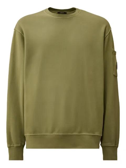 lens-detail crew-neck sweatshirt by C.P. COMPANY