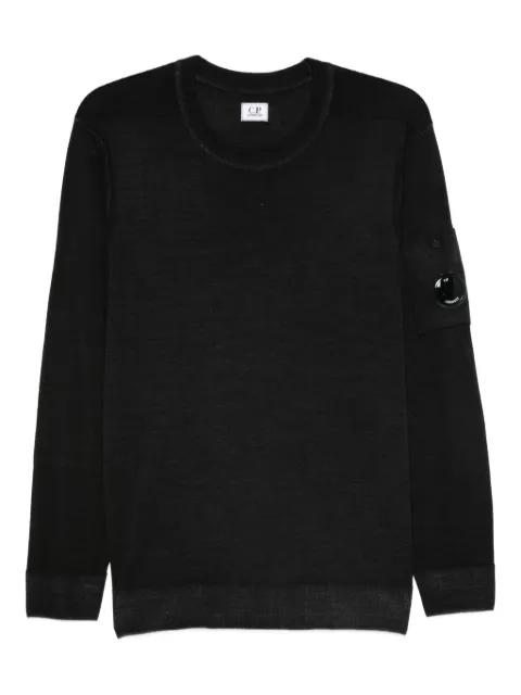 lens-detail wool sweater by C.P. COMPANY