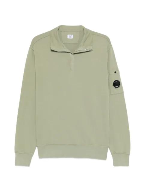 light fleece half zip sweatshirt by C.P. COMPANY
