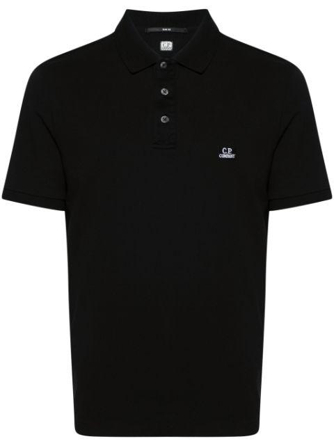 logo-appliqué polo shirt by C.P. COMPANY