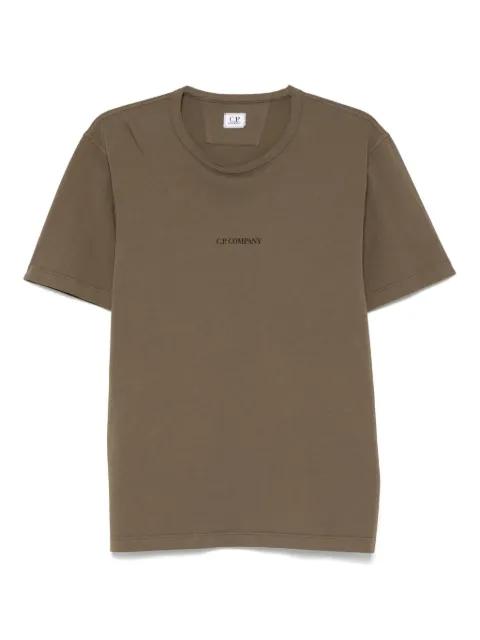 logo-detail cotton T-shirt by C.P. COMPANY