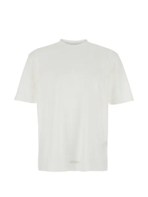 logo-detail cotton T-shirt by C.P. COMPANY