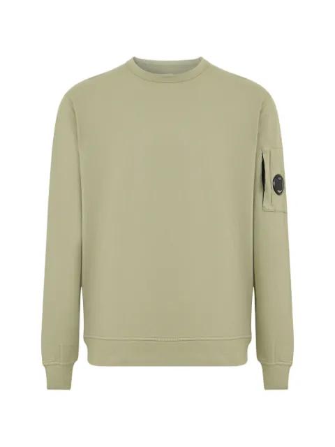 logo-detail crew-neck sweatshirt by C.P. COMPANY