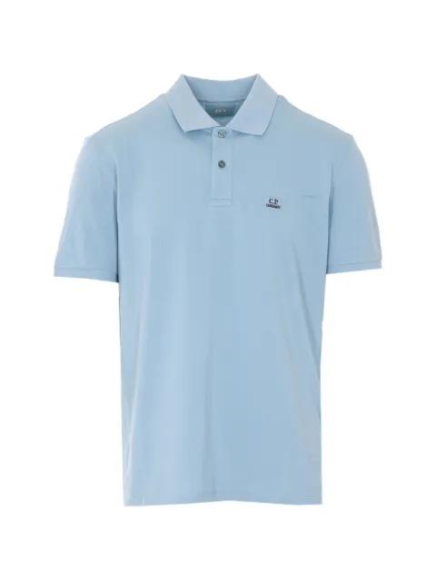 logo-detail polo shirt by C.P. COMPANY