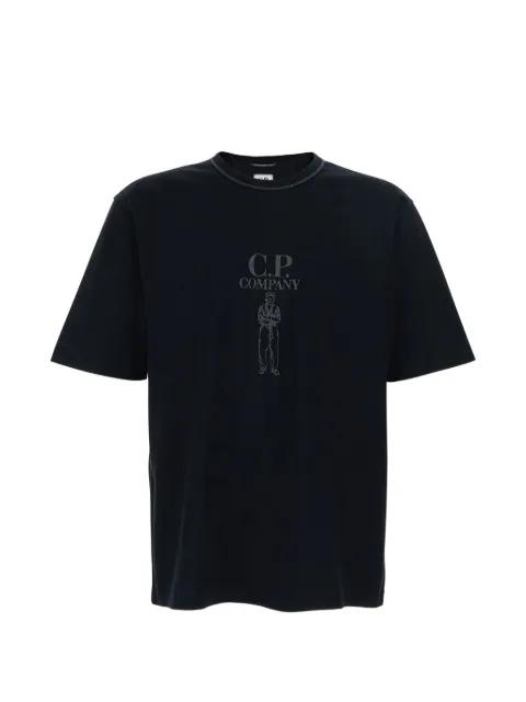 logo-embroidered T-shirt by C.P. COMPANY