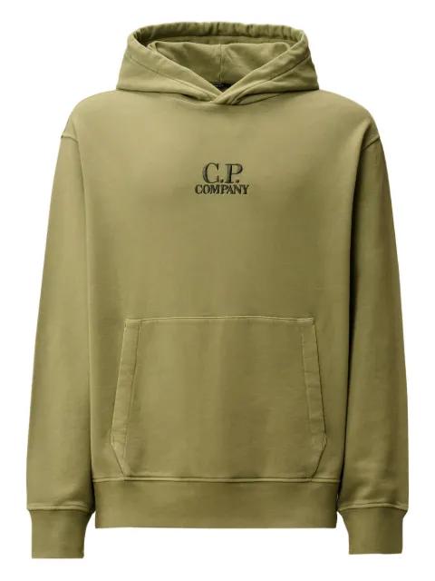 logo-embroidered hoodie by C.P. COMPANY