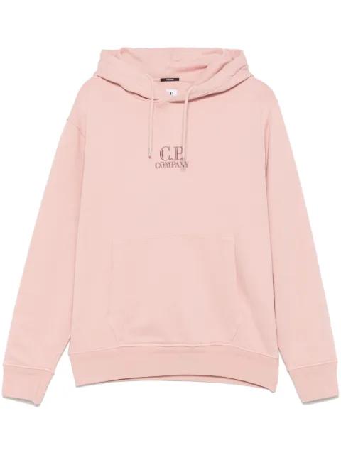 logo-embroidered hoodie by C.P. COMPANY