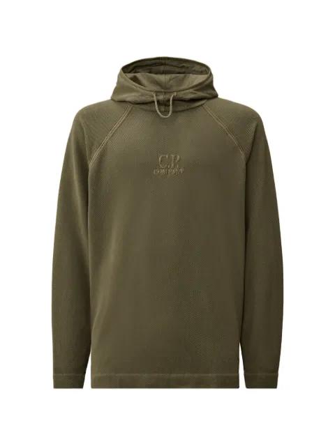 logo-embroidered hoodie by C.P. COMPANY