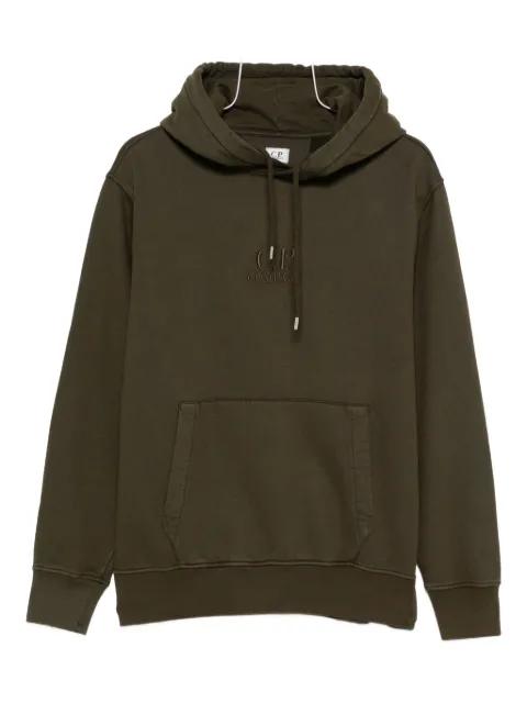 logo-embroidered hoodie by C.P. COMPANY