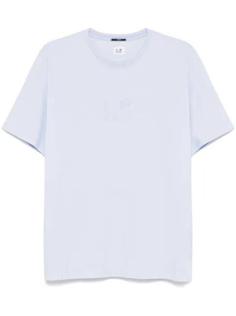logo-embroidered piqué T-shirt by C.P. COMPANY
