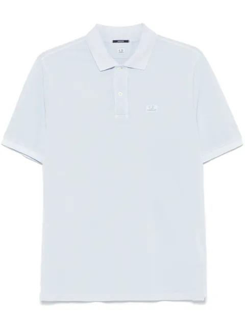 logo-embroidered polo shirt by C.P. COMPANY