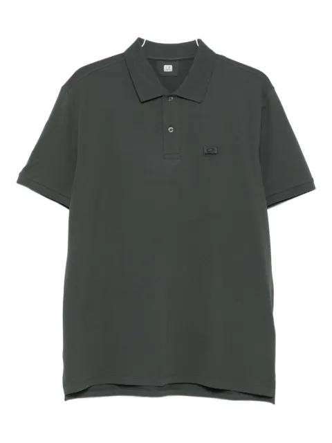 logo-embroidered polo shirt by C.P. COMPANY