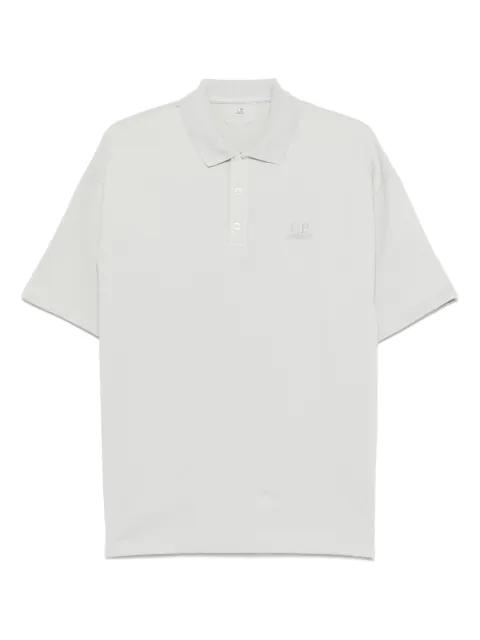 logo-embroidered polo shirt by C.P. COMPANY