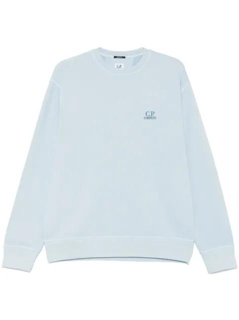 logo-embroidered sweatshirt by C.P. COMPANY