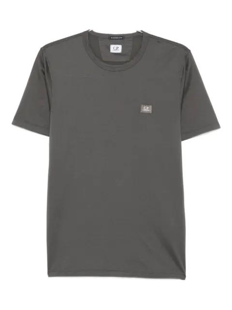 logo-patch cotton T-shirt by C.P. COMPANY