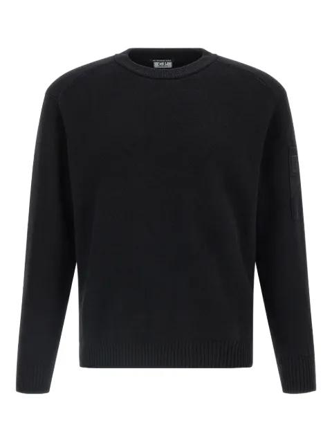 logo-patch crewneck sweater by C.P. COMPANY