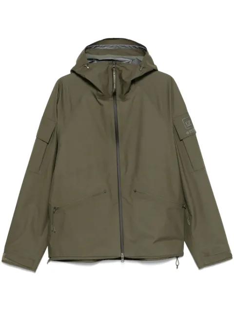 logo-patch hoodied jacket by C.P. COMPANY