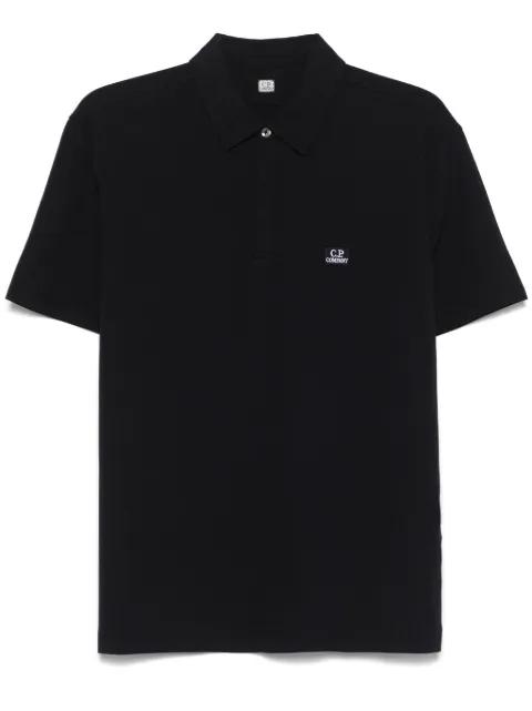 logo-patch polo shirt by C.P. COMPANY