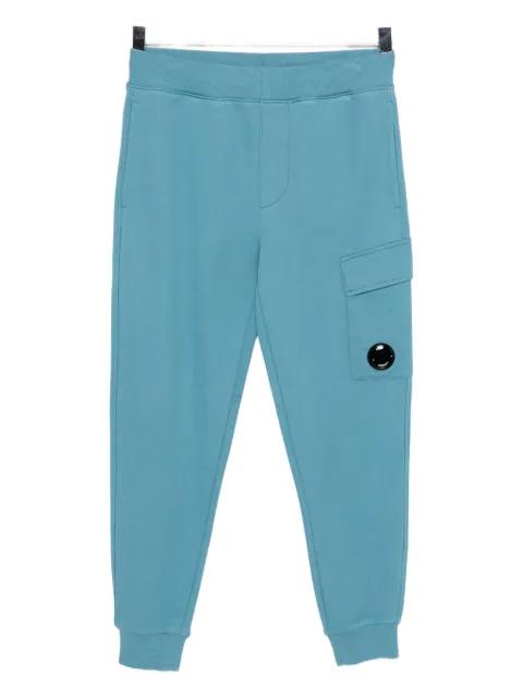 logo-plaque cotton track pants by C.P. COMPANY