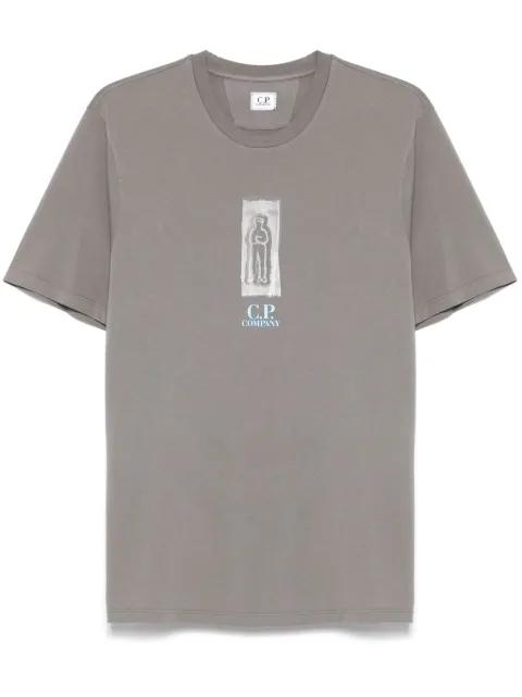 logo-print T-shirt by C.P. COMPANY