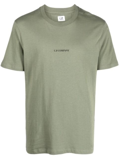 logo print cotton T-shirt by C.P. COMPANY
