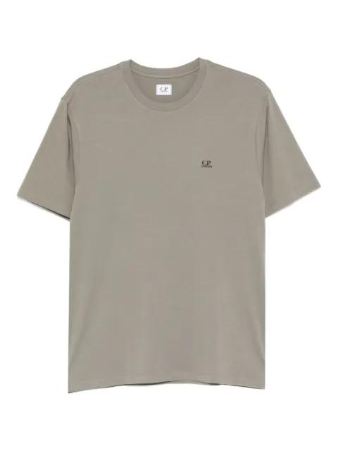 logo-print cotton T-shirt by C.P. COMPANY