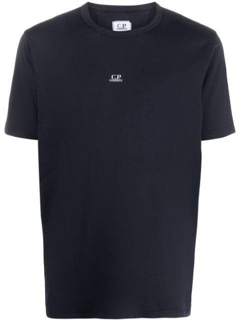 logo-print cotton T-shirt by C.P. COMPANY