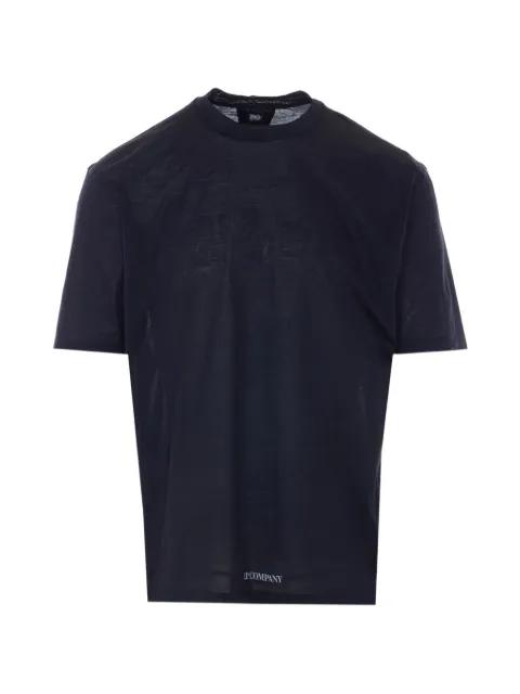 logo-print jersey T-shirt by C.P. COMPANY
