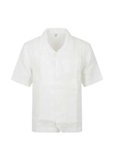 logo-print short-sleeve shirt by C.P. COMPANY