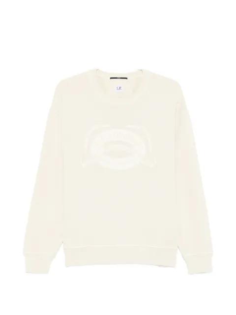 logo-print sweater by C.P. COMPANY
