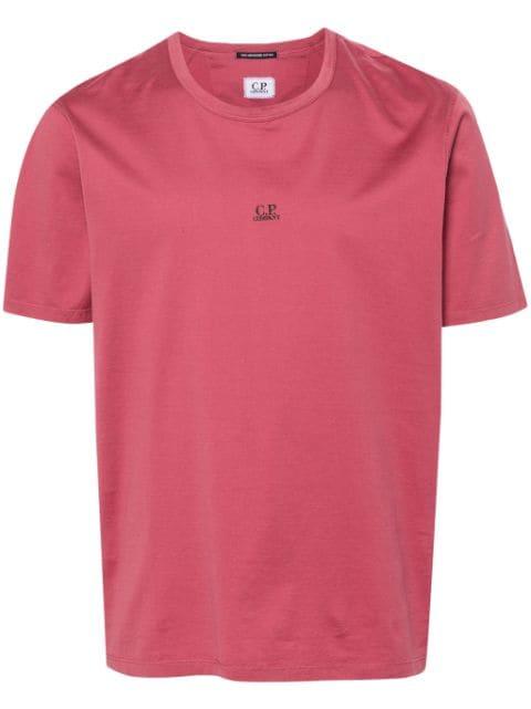 logo-printed cotton T-shirt by C.P. COMPANY
