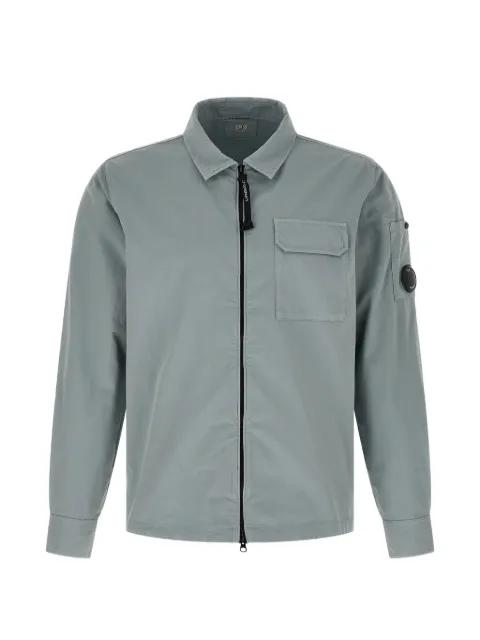 organic gabardine zipped Lens overshirt by C.P. COMPANY