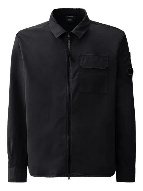 organic gabardine zipped Lens overshirt by C.P. COMPANY