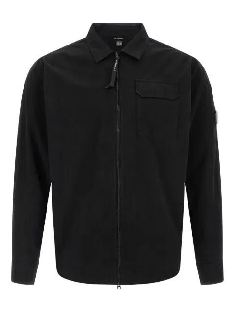 organic gabardine zipped lens overshirt by C.P. COMPANY