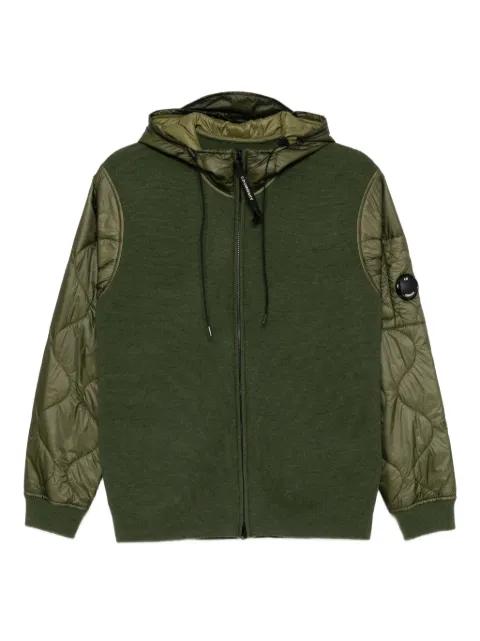 panelled hoodied jacket by C.P. COMPANY